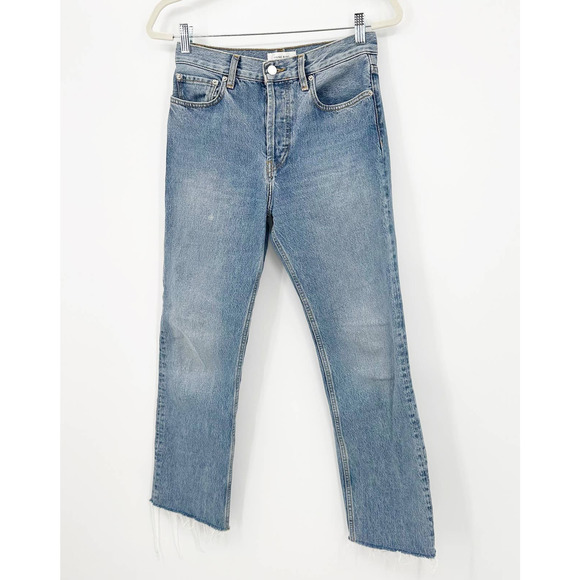 Anine Bing Light Blue Straight Leg Jeans - Picture 8 of 10